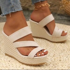 Strappy Wedge-Sz 7 (NWT)